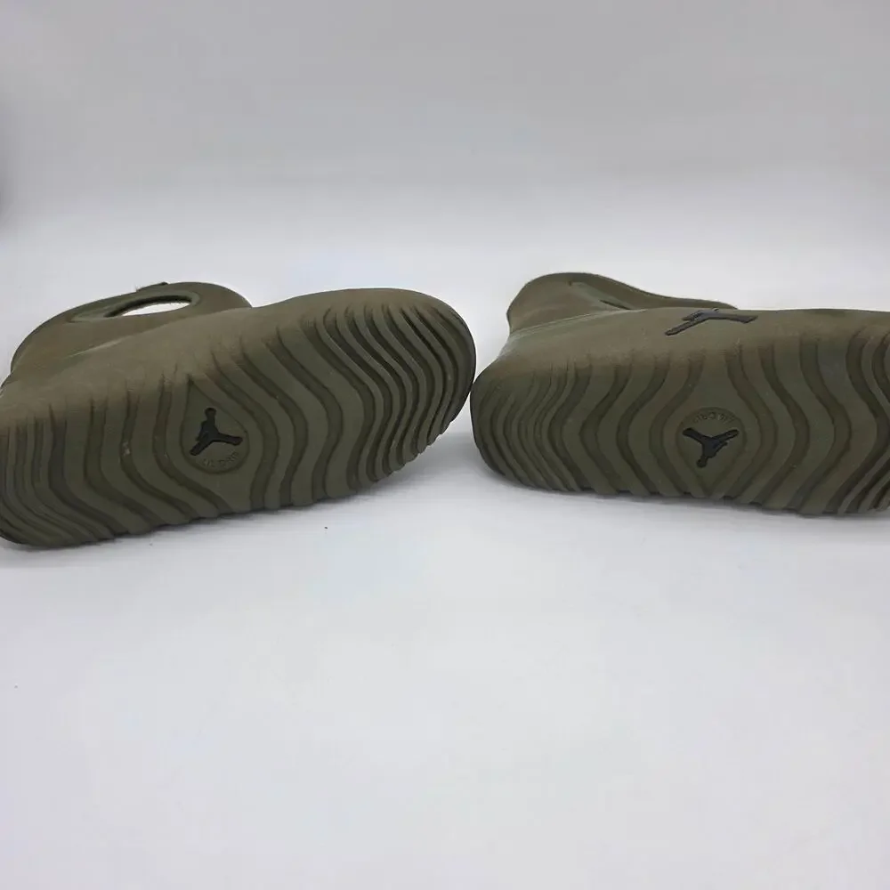 Jordan Rain Boots Kids 3Y Green Waterproof Pull On Mid Calf FB9918-200